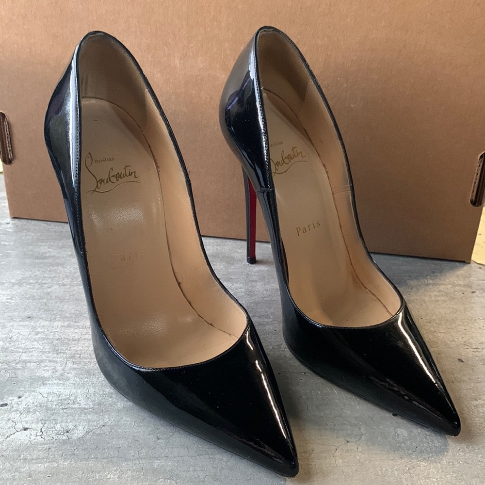 Christian Louboutin Black So Kate 4 Inch Stilettos Sz 37